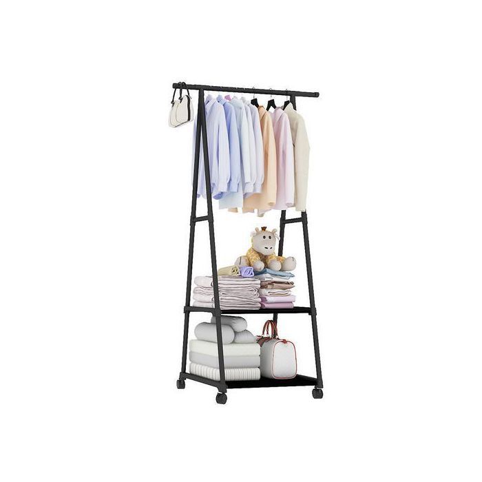 Porte-Manteau Vêtements Triangulaire,Amovible De Chambre à Coucher Avec Roulette