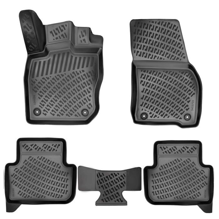 Tapis de sol - Volkswagen Tiguan 3 - Noir - Haute qualité - Marque Rizline