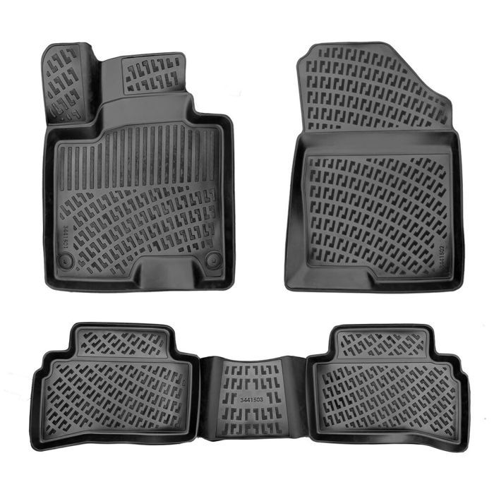 Tapis de Sol 3D sur Mesure – Kia Sportage (Modèle 2022+) – Noir – Marque Rizline