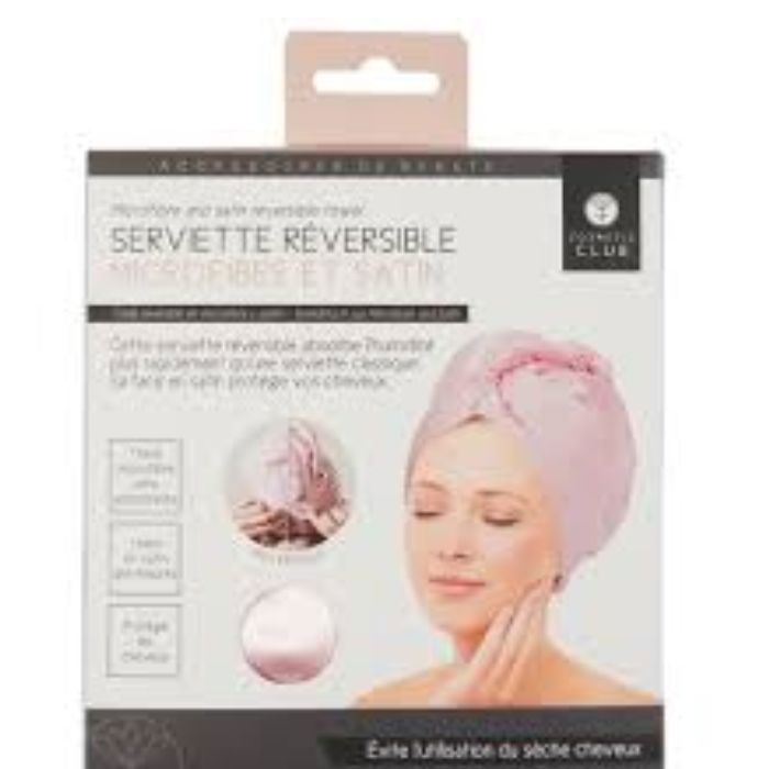 Serviette microfibre réversible en satin M12
