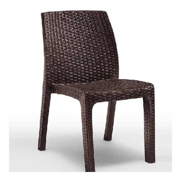 Chaise - GENERIC - Verona - Marron - 59x57x86cm - Accoudoir