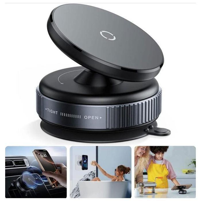 Support Magnétique Rotatif Universel pour Téléphone – Ventouse Puissante et Fixation Polyvalente