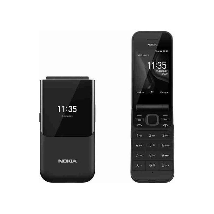 Nokia 2720 Flip – Téléphone Portable Double SIM – Noir – Clapet, Grand Clavier et Bouton d’Urgence