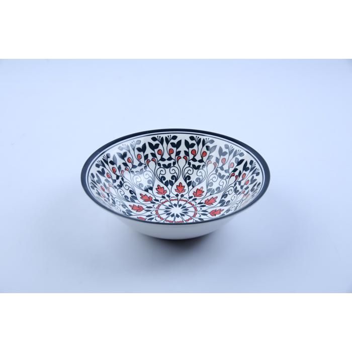 Saladier rond Rosace en porcelaine 22,8 cm