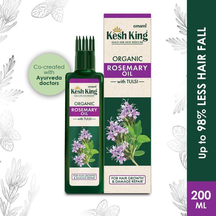 Huile de romarin  avec tulsi, huile anti-chute pour cheveux   (200 ml)