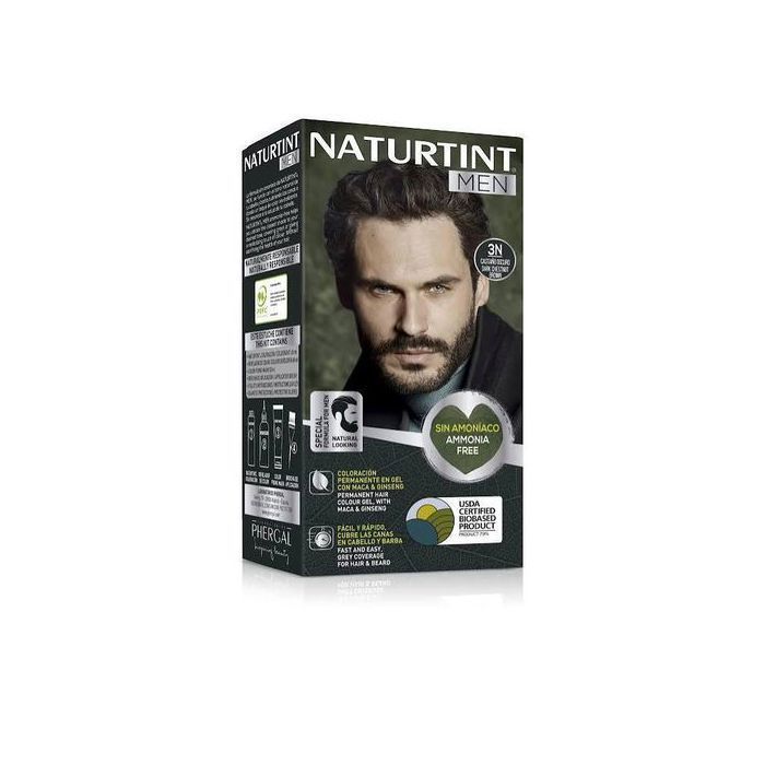 Naturtint MEN 3N Coloration cheveux châtain foncé permanente pour homme 150ml