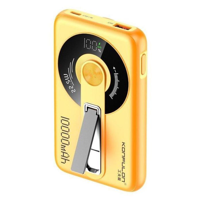 Power bank Batterie externe sans fil de petite taille 10000mAh Power Banks magnétique batterie externe Banque sans fil avec support