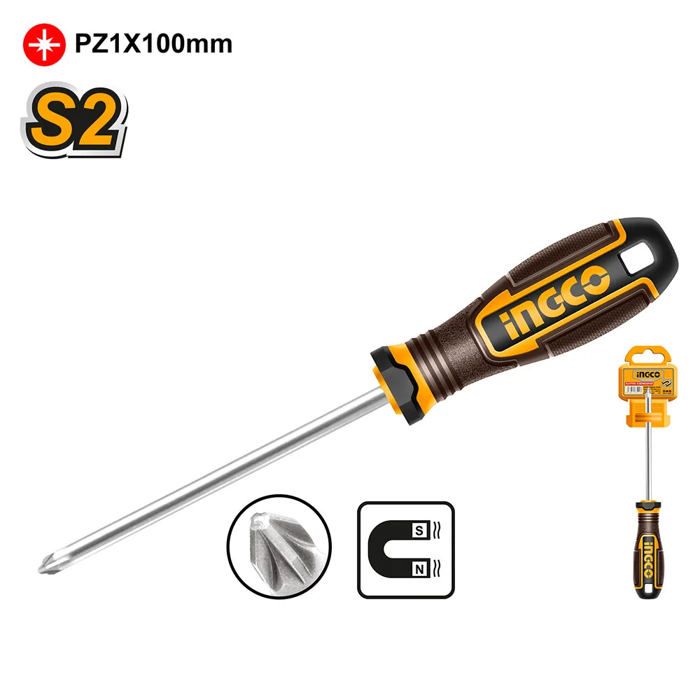 INGCO - Tournevis Pozidriv PZ1