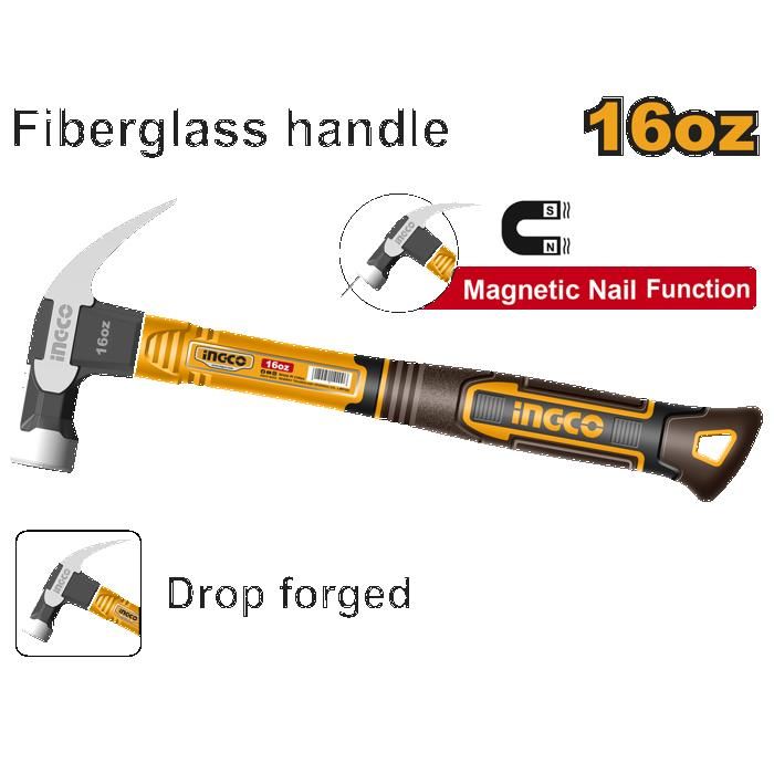 INGCO - Marteau de menuisier 450g Tête forgée SI