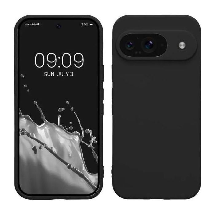 Coque Silicone Noir pour GOOGLE PIXEL 9A Pochette Cover Protection