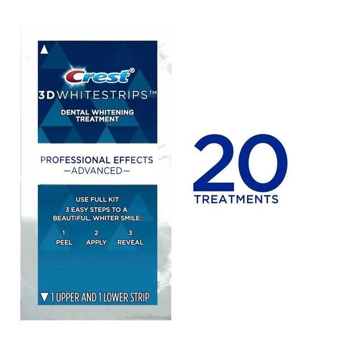 Crest 3D Whitestrips 1 Hour Professionnel effect - ADVANCED - 20 traitements
