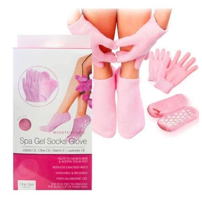 Ensemble de chaussettes exfoliantes et gants hydratantes, soin pour mains et pieds