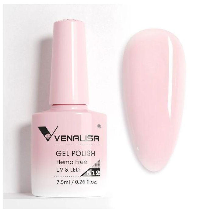 Venalisa – Vernis à ongles semi-permanent 512 – Teinte French après finition