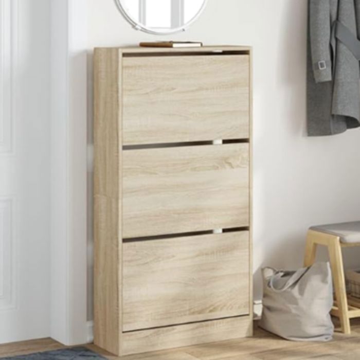 Étagère à Chaussures 3 Niveaux 60 x 24 x 117 cm – ZLF25022 Blanc