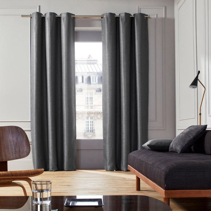 Rideau prête à poser 135x240cm - 100% Polyester - 1 Pièce - Occultant