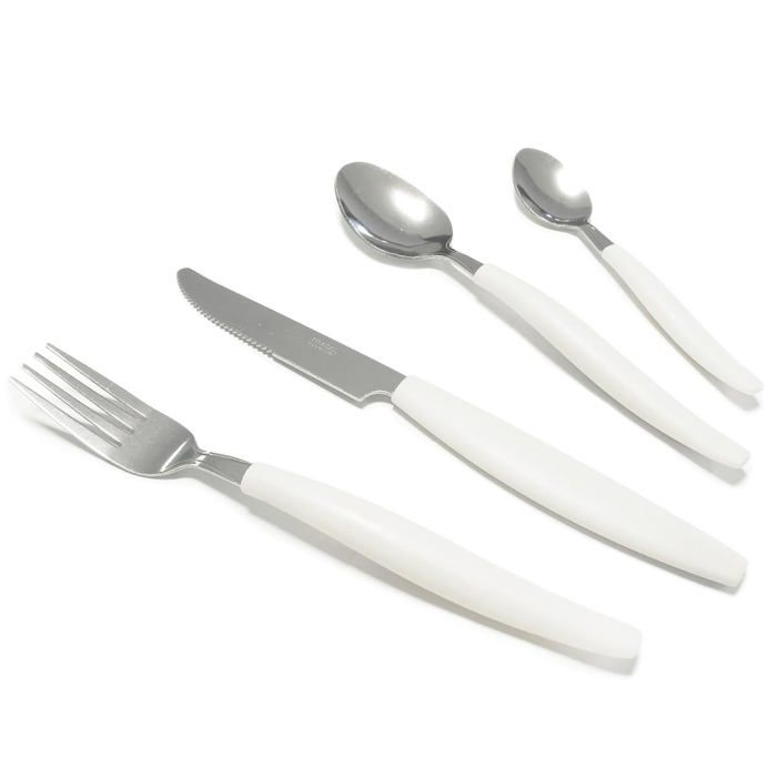 Ménagère en inox 16 pièces manche plastique A3/M6