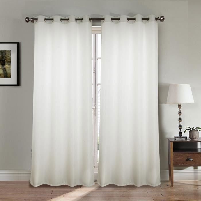 Rideau de fenêtre jacquard 140 x 240 cm 100 % polyester 70 gsm