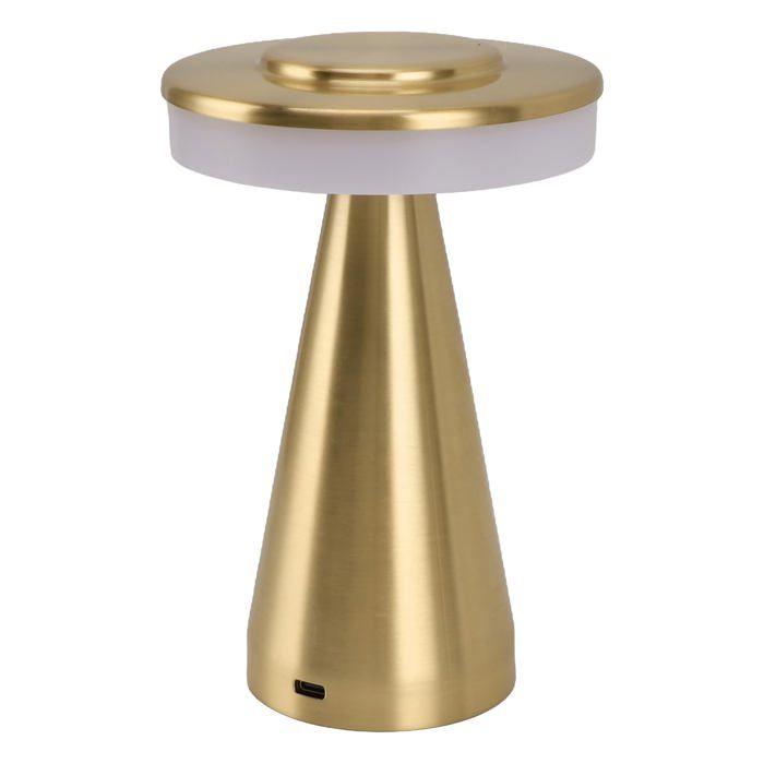 Lampe de table LED portable « Champignon » 12×20 cm — Veilleuse rechargeable, intensité réglable (DEA-JS-P-01)