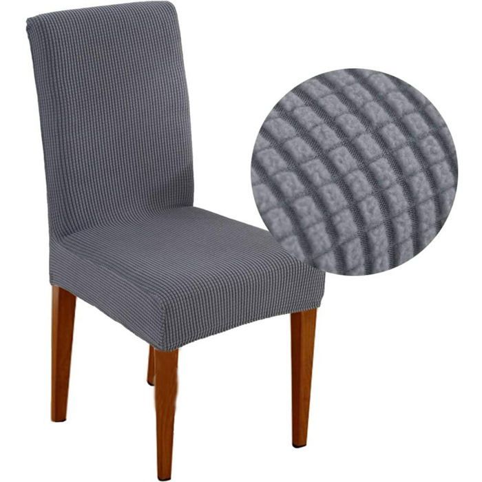Housse de chaise gaufrée 43 x 43 cm - 220 g/m² - Bleu