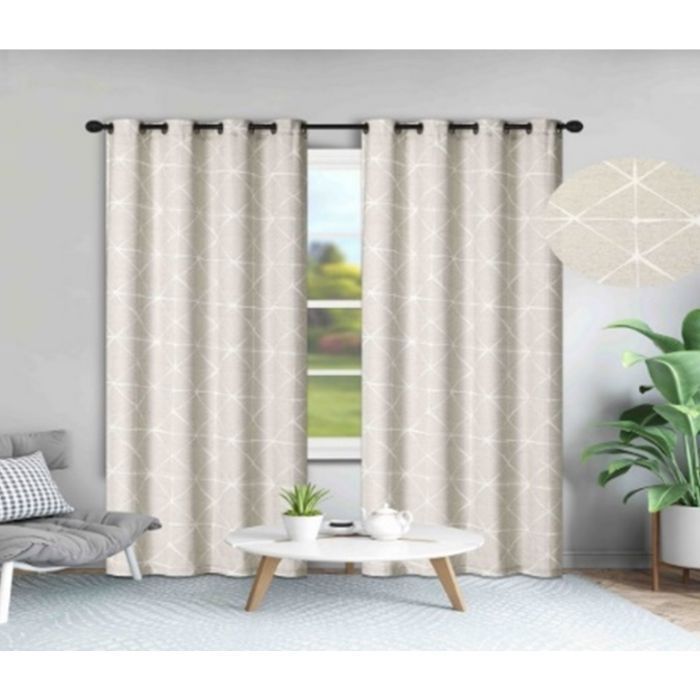 Rideau imprimé avec anneaux – 137 x 240 cm – YKT01