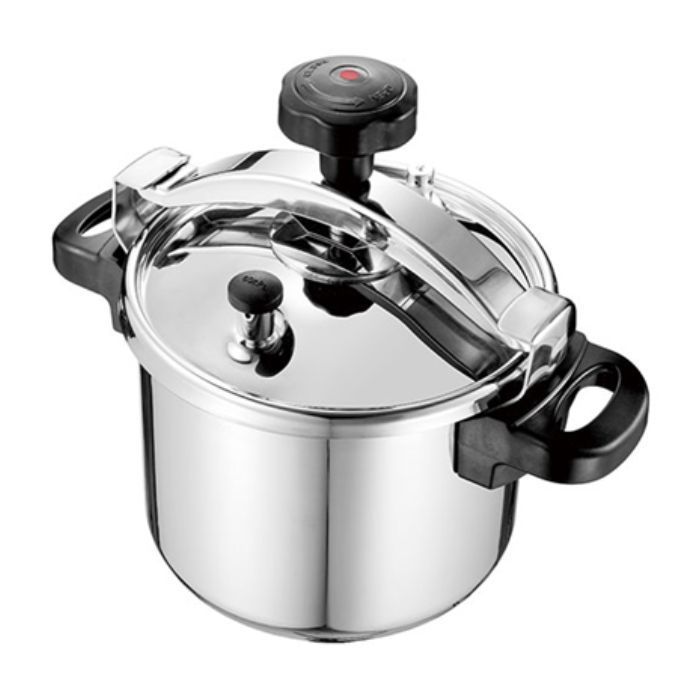 Cocotte inox 6L avec panier vapeur