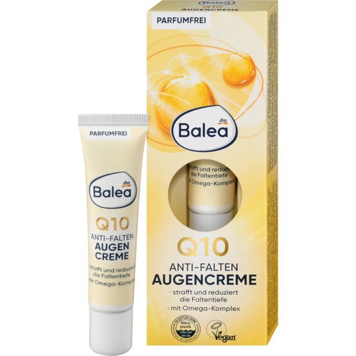 Balea - Crème contour des yeux Q10 anti-rides - 15 ml