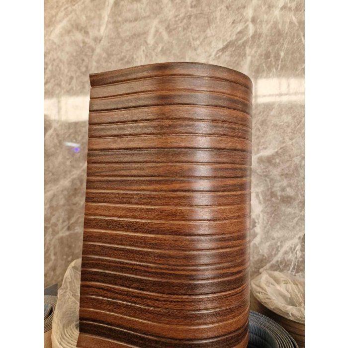 Rouleau PVC de Panneau mural flexible en effet bois massif pour le revêtement mural ou de sol et pour la décoration