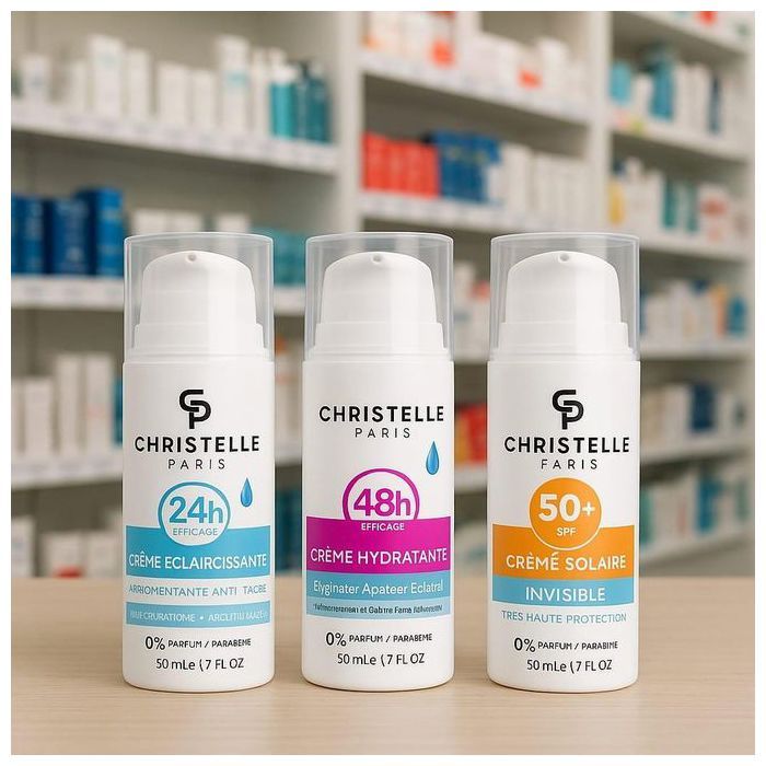 éclaicir , hydrater, protéger Coffret Soin Visage  3 en 1