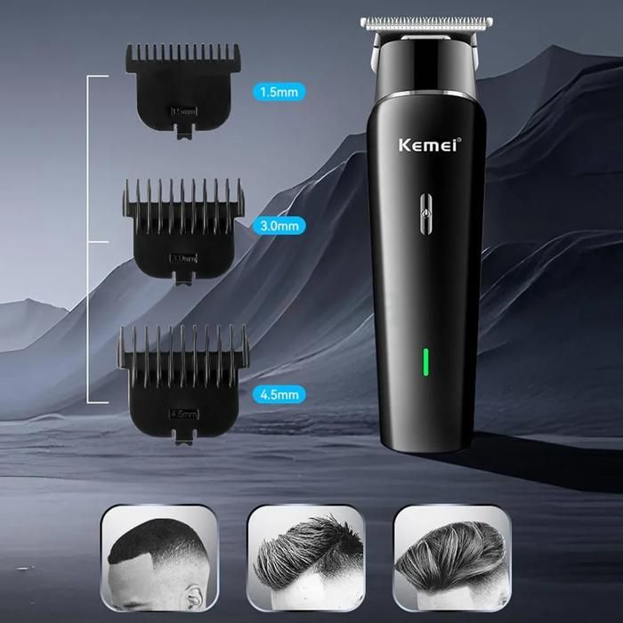 Tondeuse à Cheveux Rechargeable Kemei KM-1113 – Coupe Précise et Utilisation Sans Fil