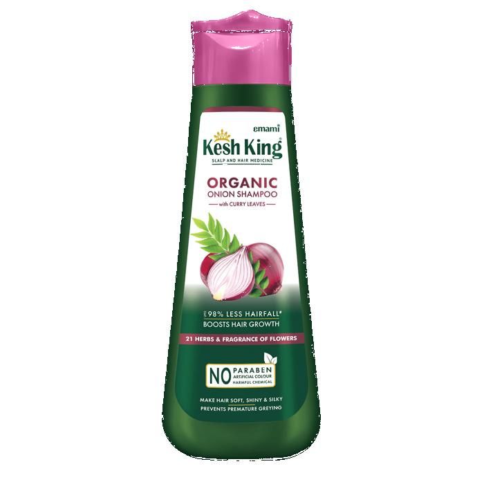Shampoing bio à l'oignon et aux feuilles de curry Kesh King - 300 ml