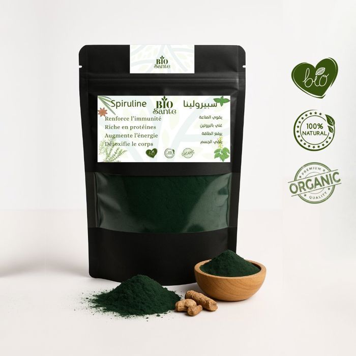 Spiruline microalgue verte tonus et vitalité de jour 250 g
