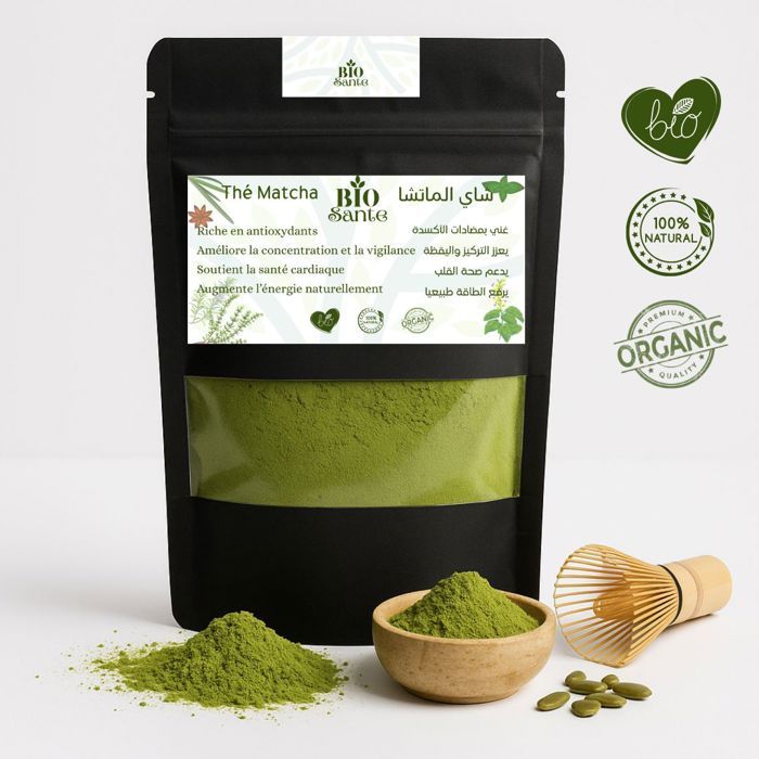 Matcha poudre goût doux se dissout facilement 150 g