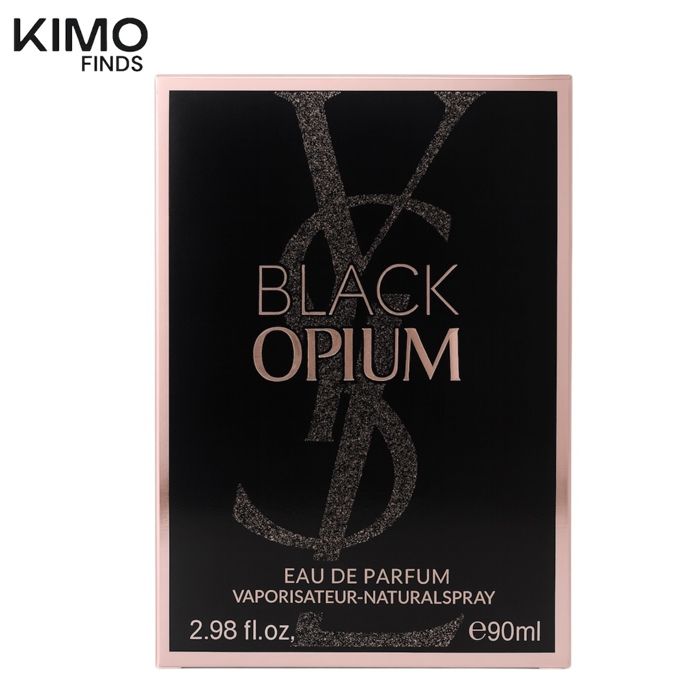 Black Opium Eau de Parfum 90ml – parfum femme sensuel et élégant, aux notes café, vanille et fleurs blanches, longue tenue