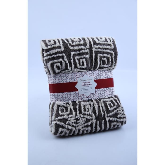 Couverture polaire jacquard 130x160 cm 260 g/m² CYM-2523
