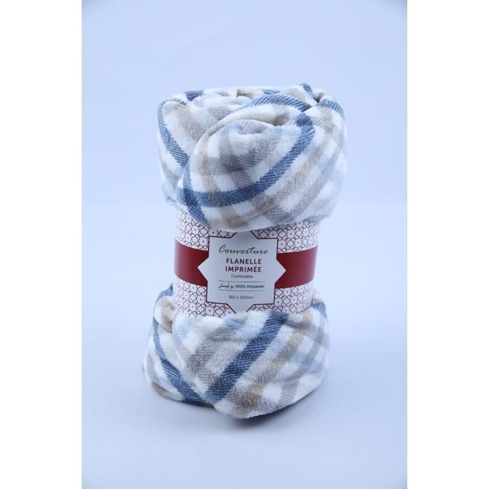 Couverture polaire imprimée 180x220 cm 180 g/m² CYM-2501