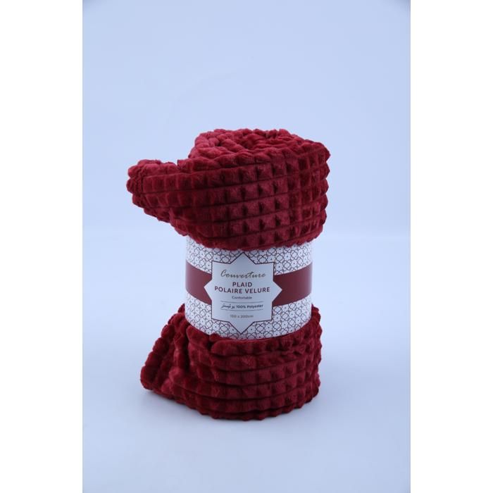 Plaid velours 150x200 cm 260 g/m² 100 % polyester 251193