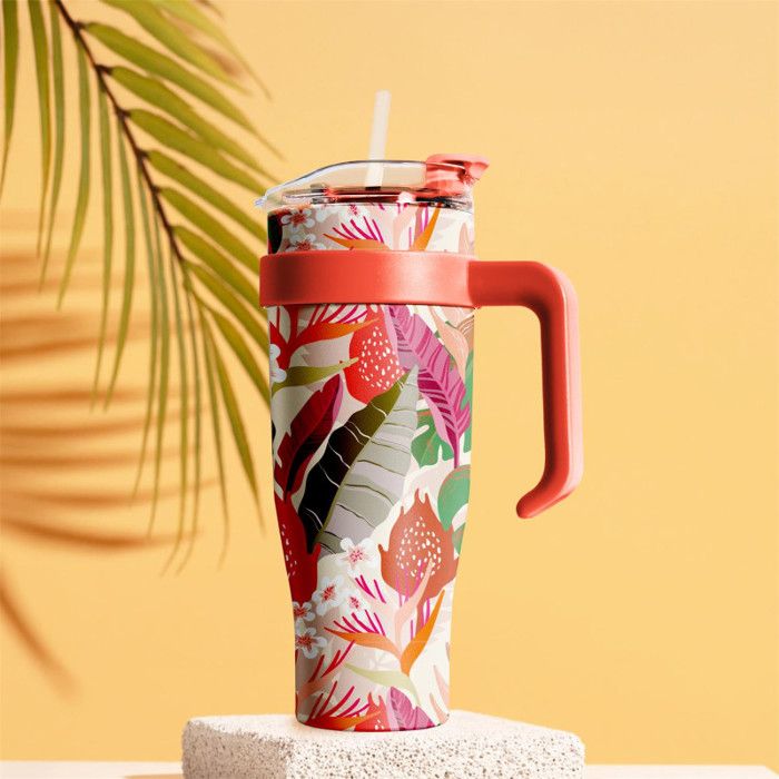 Mug de transport Miami fleurs tropicales M6