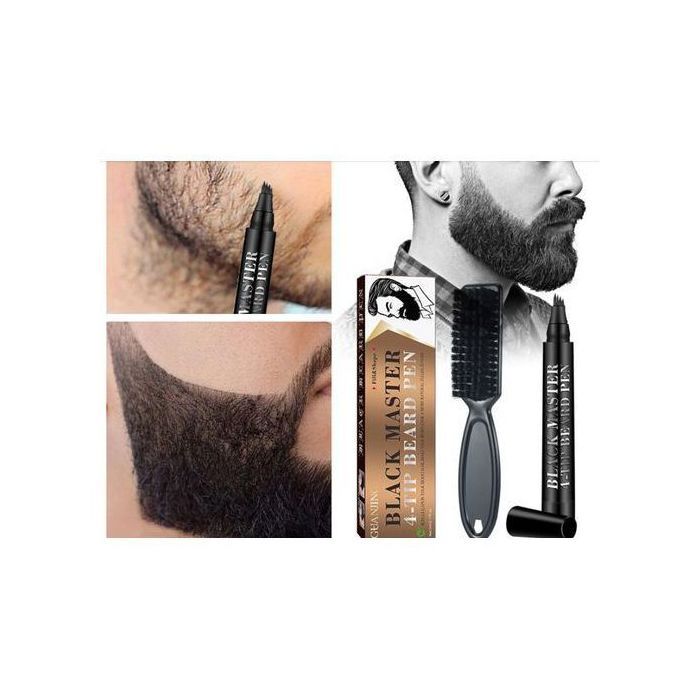 Guanjing stylo à barbe à 4 pointes black master -Stylo de Remplissage de Barbe fd