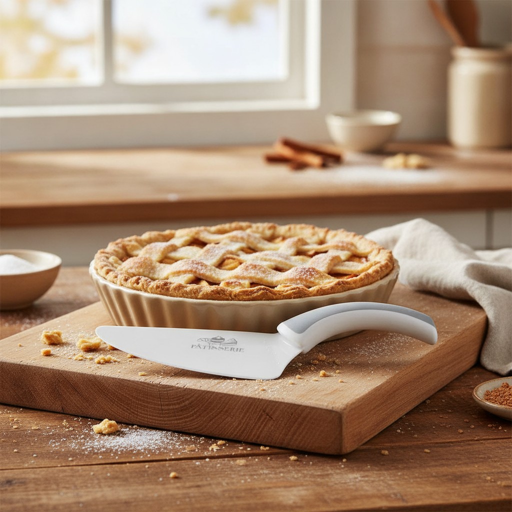 Couteau 2 en 1: Pâtissier-pelle tarte - Gris - Marjane Mall - Image 3