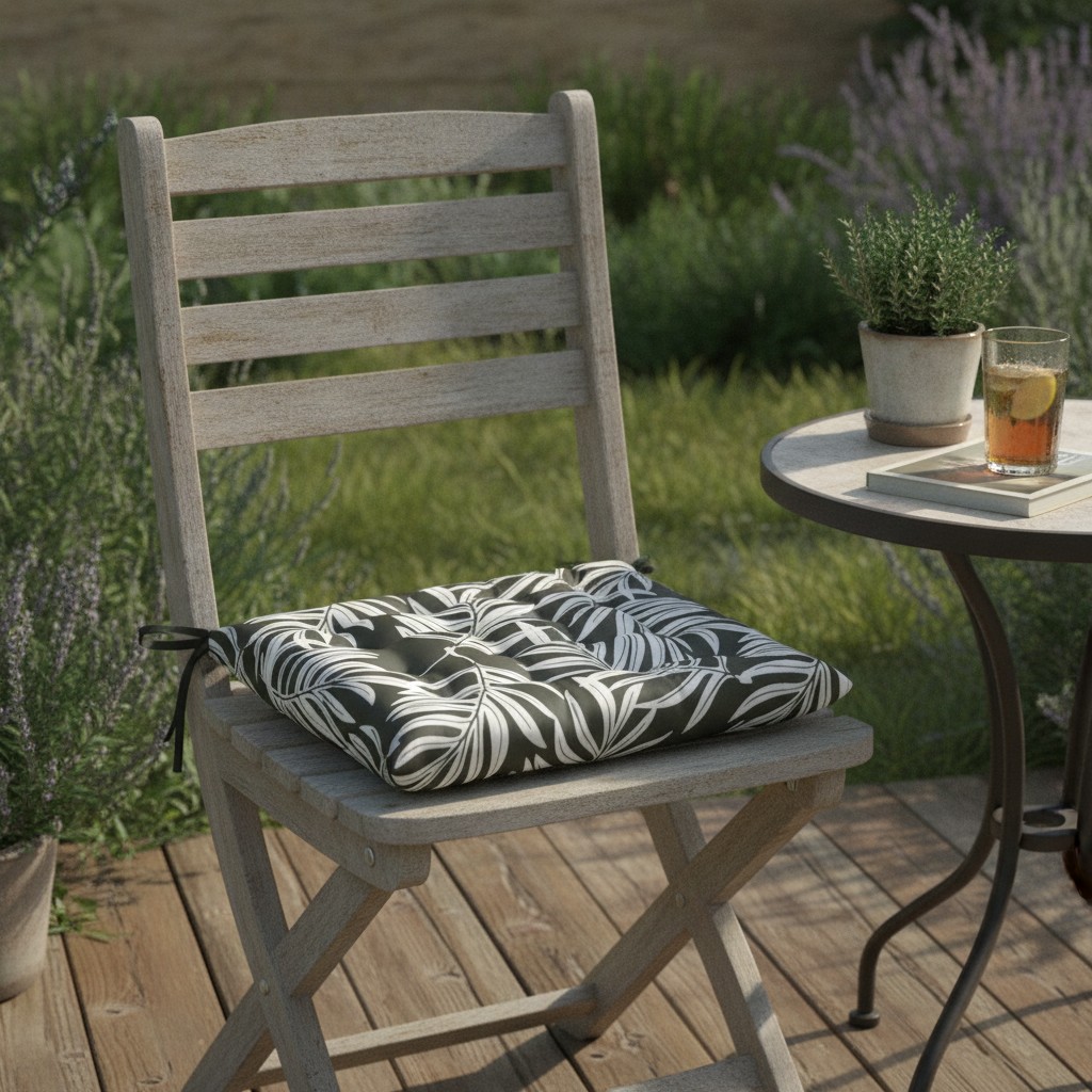 Galette de Chaise 40 x 40 cm – Coloris Thym - Marjane Mall - Image 3