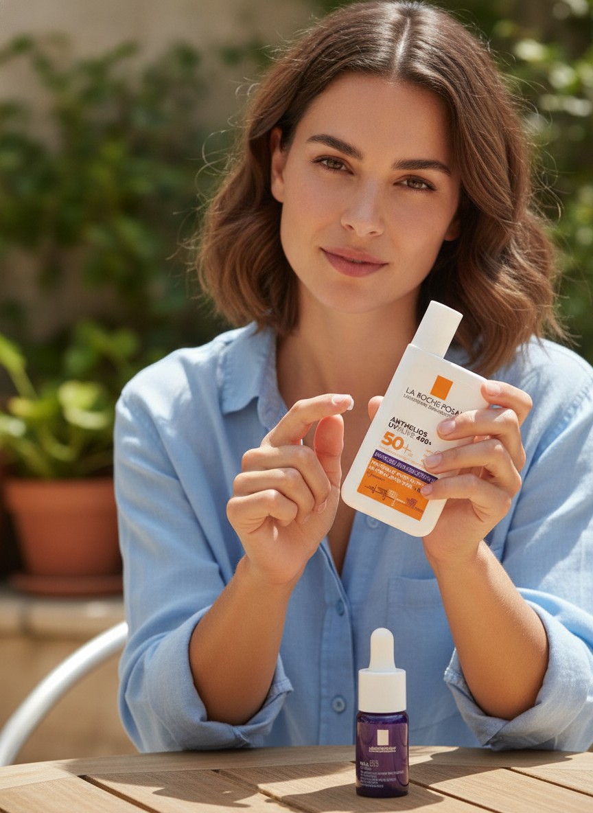 Coffret la Roche-Posay Anthelios Fluide Anti Tâches spf50+ 50ml+ Mela B3 - Marjane Mall - Image 3
