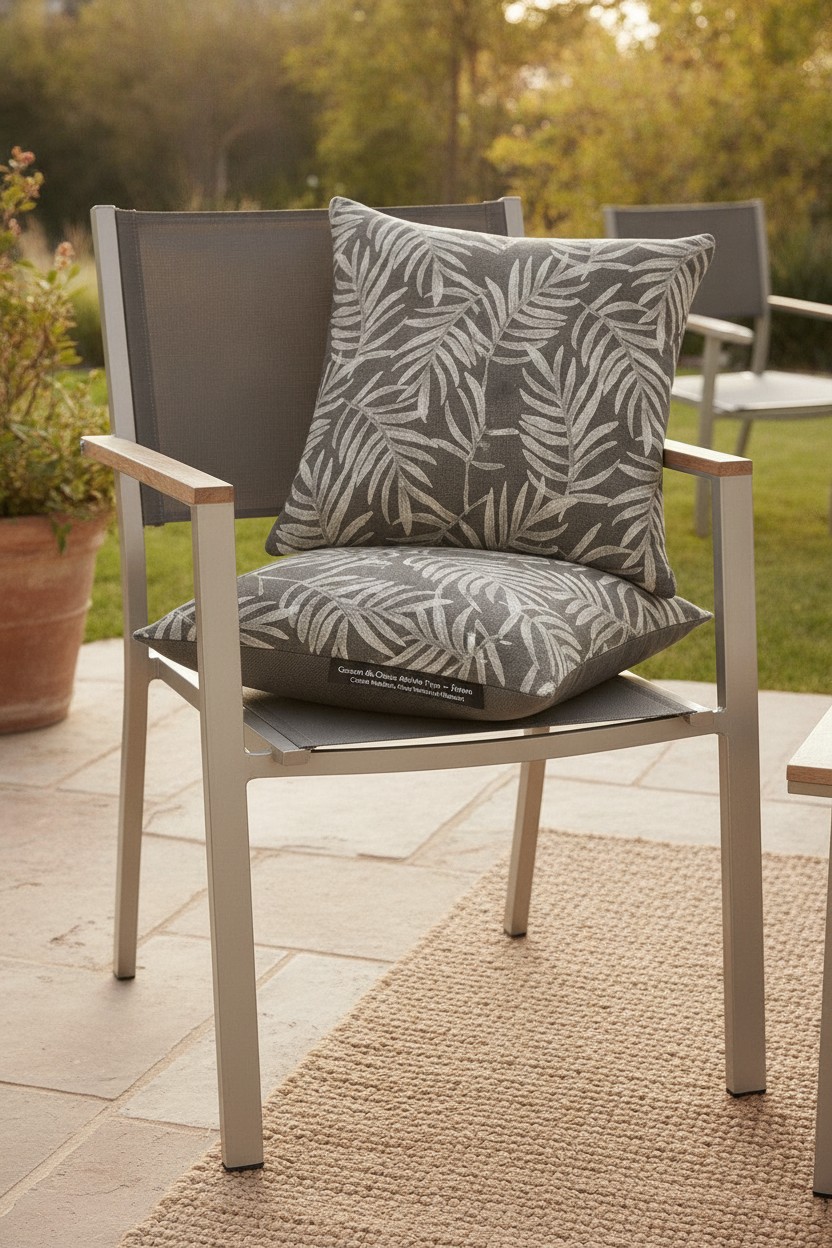 Coussin de Chaise 40x40 cm Thym – Confort Moelleux, Design Naturel et Résistant - Marjane Mall - Image 3