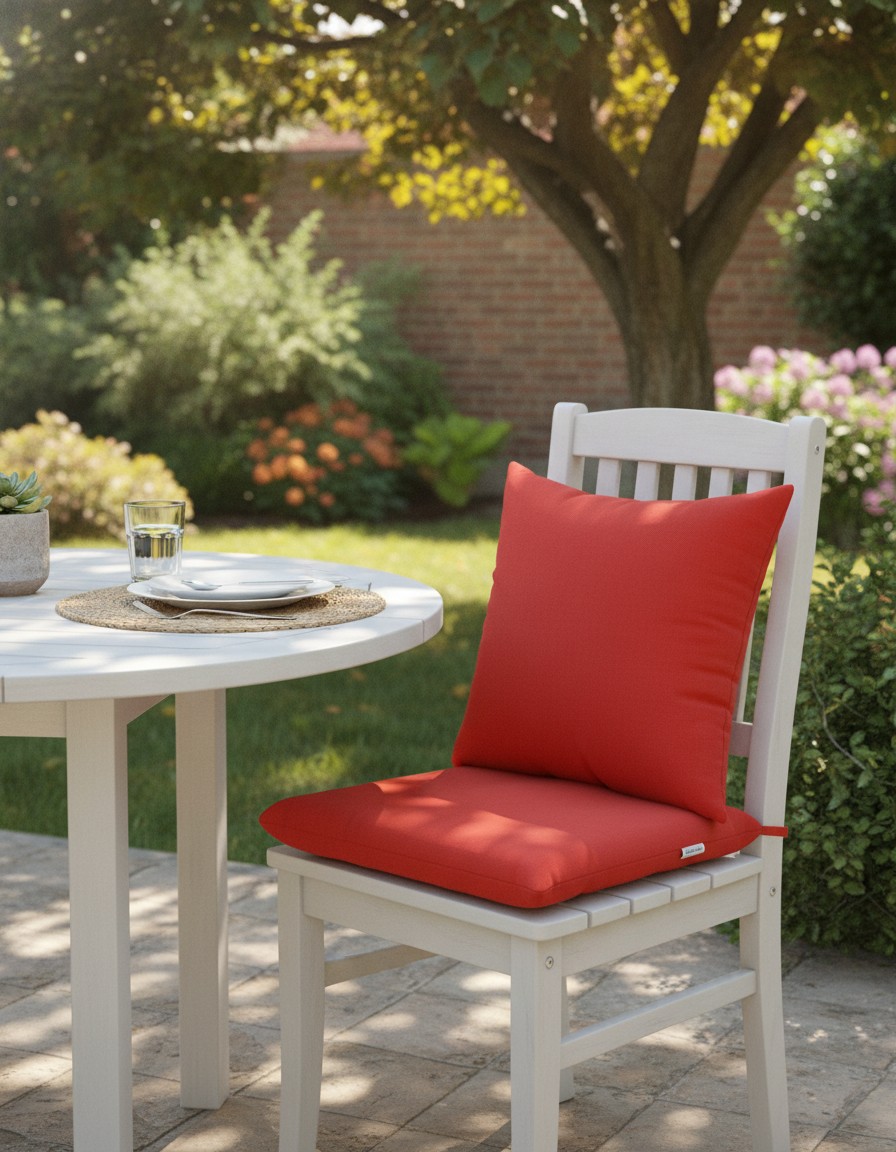 COUSSIN DE CHAISE 40×40 CM CORAIL – Confort et Touche Décorative - Marjane Mall - Image 3