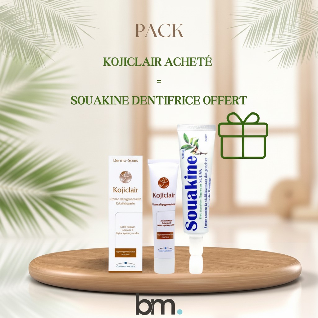 Dermo-soins Kojiclair Crème éclairçissante 30ML + Souakine Dentifrice Offert - Marjane Mall - Image 2