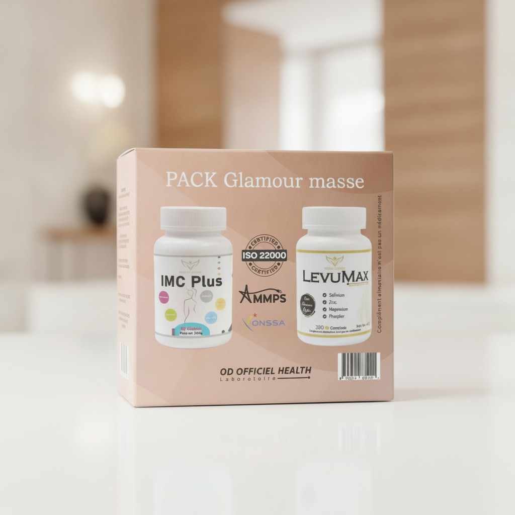 HEALTH POWER PACK Glamour masse IMC Plus 90 Gelules + LevuMax 360 Comprimes - Marjane Mall - Image 2