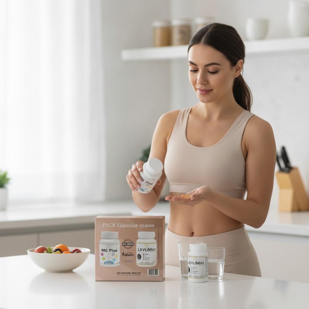 HEALTH POWER PACK Glamour masse IMC Plus 90 Gelules + LevuMax 360 Comprimes - Marjane Mall - Image 4