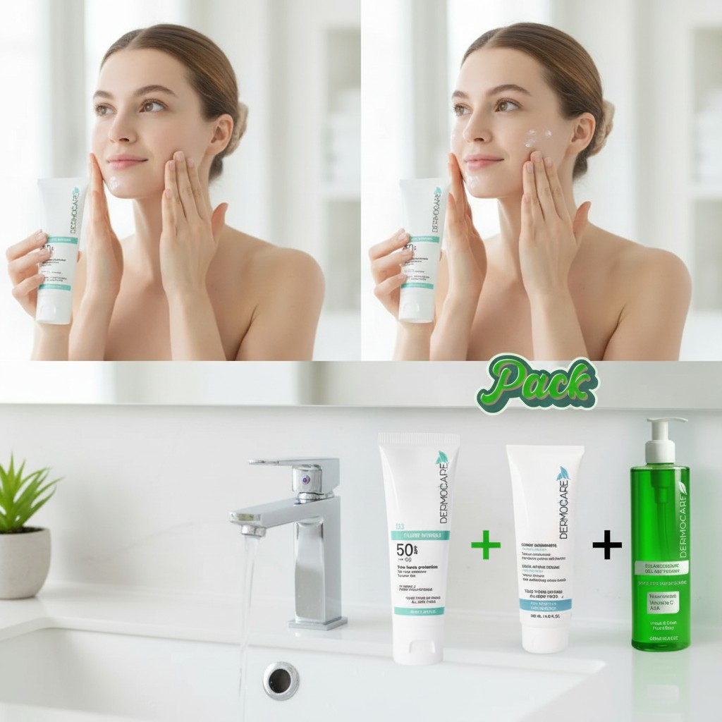 Dermocare Ecran Fluide + Creme Gommante + Gel Nettoyante 200ml PACK - Marjane Mall - Image 4