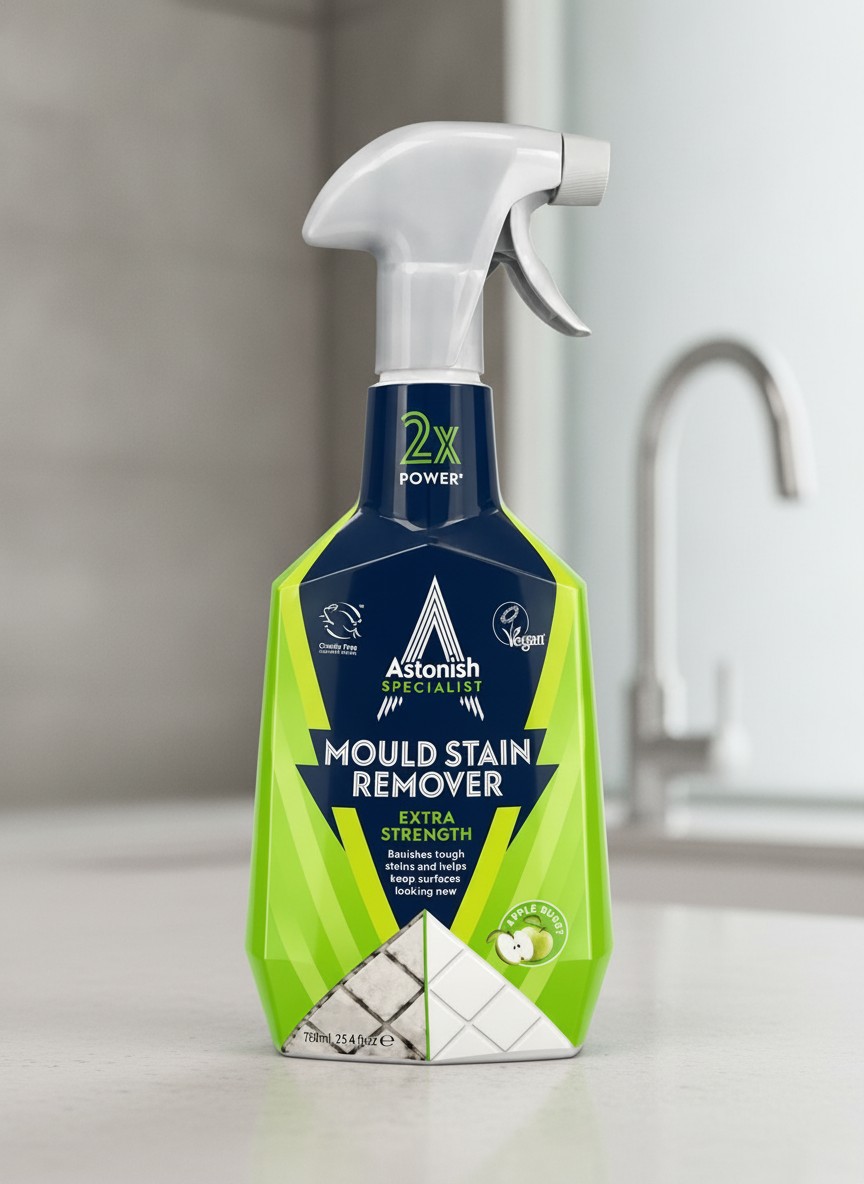 ASTONISH Spray anti-moisissures avec javel Ultimate Clean , Eliminé 100% des moisissures 750ml - Marjane Mall - Image 2