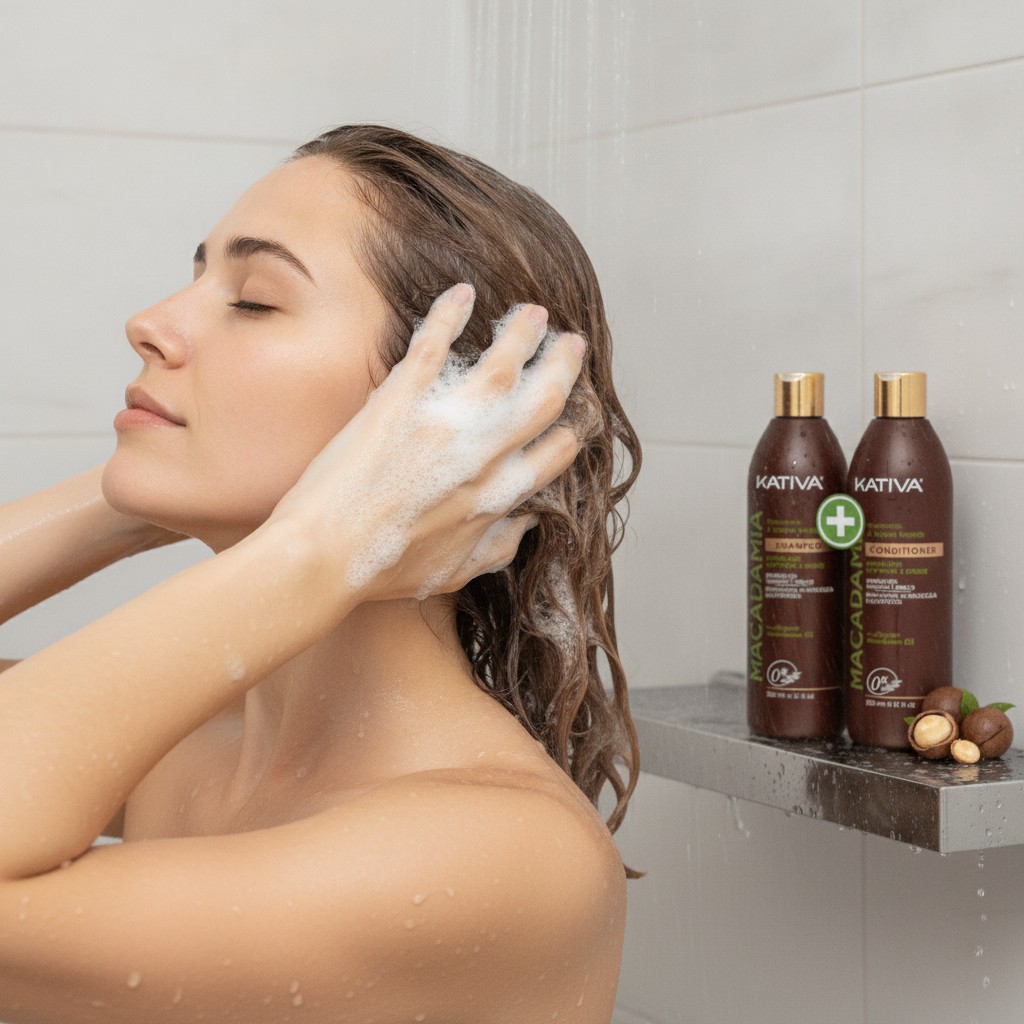 Kativa Professional shampoo macadamia 355 ml + Conditionner macadamia 355ml de Kativa - Marjane Mall - Image 3