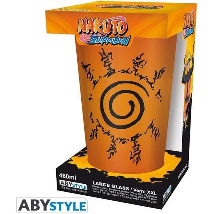 Verre Naruto Shippuden XXL - Konoha et Sceau 400 ML